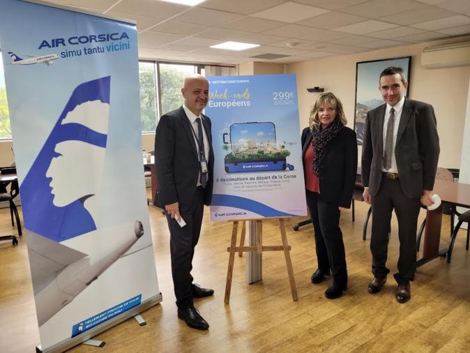 Malaga, Saint-Jacques de Compostelle, Sofia et Oslo étoffent les "week-ends européens 2022" d'Air Corsica