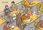 Le dessin de Battì : Bac 2025, l’IA planche, les élèves rament