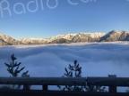 La photo du jour : mer de nuages sur la route du col de Sorba 
