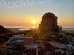 La photo du jour : lever de soleil sur Sant'Andria de Biguglia