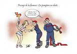 L'actualité corse vue par Battì : passage de la flamme, les pompiers en alerte 